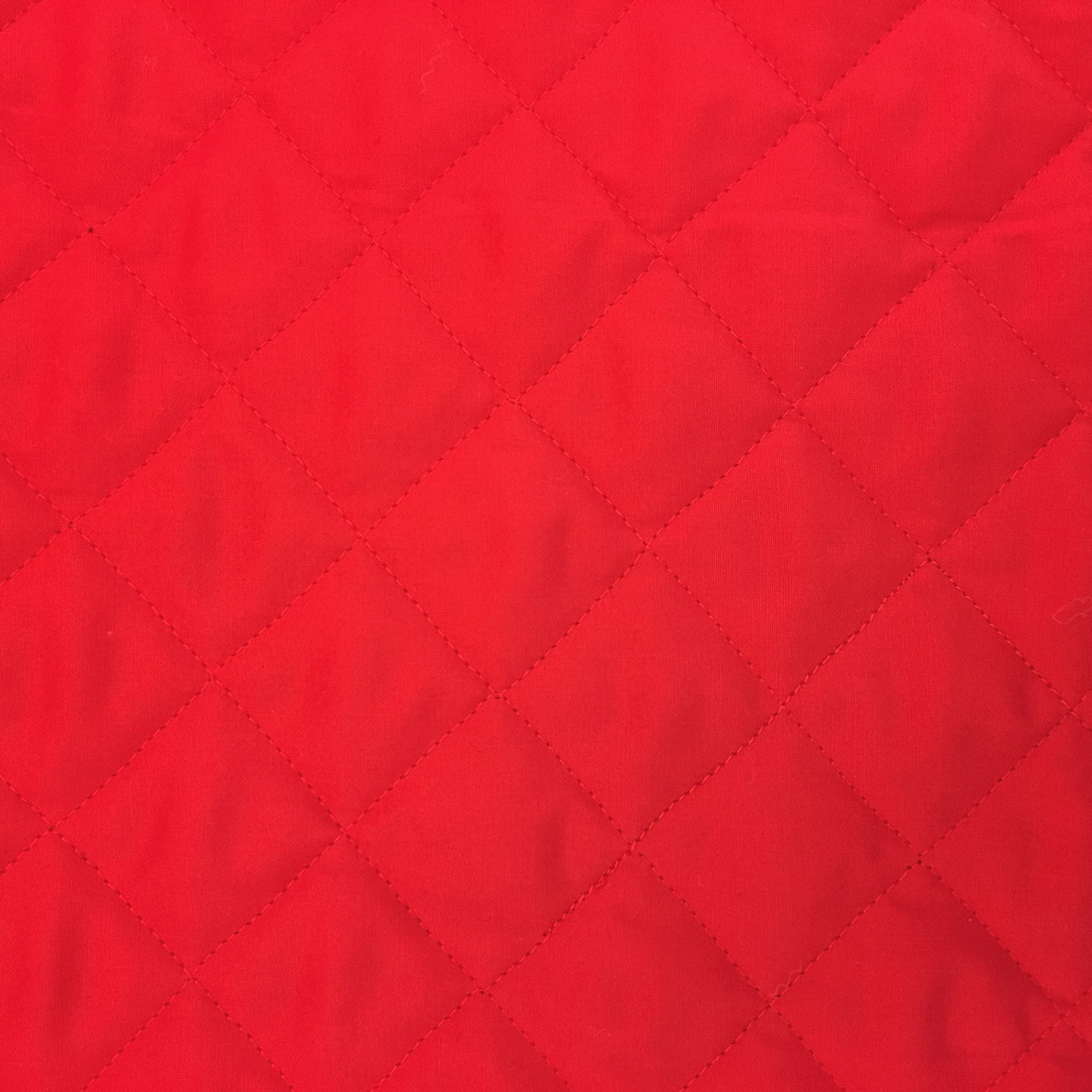 Quilted Polycotton RED